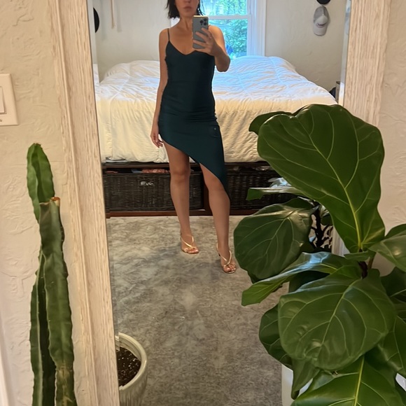 BNWOT lovely day emerald green formal dress S - Picture 5 of 6